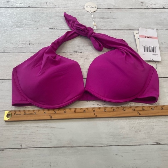 COCO REEF Keepsake Solid Cameo Halter Bikini Top pink fusion 16/40C - Picture 3 of 14